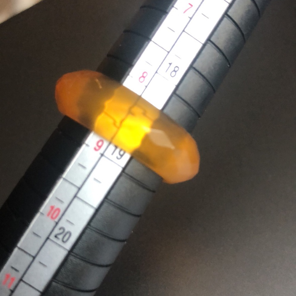 🇺🇸Set of two plastic faceted rings - Picture 3 of 4